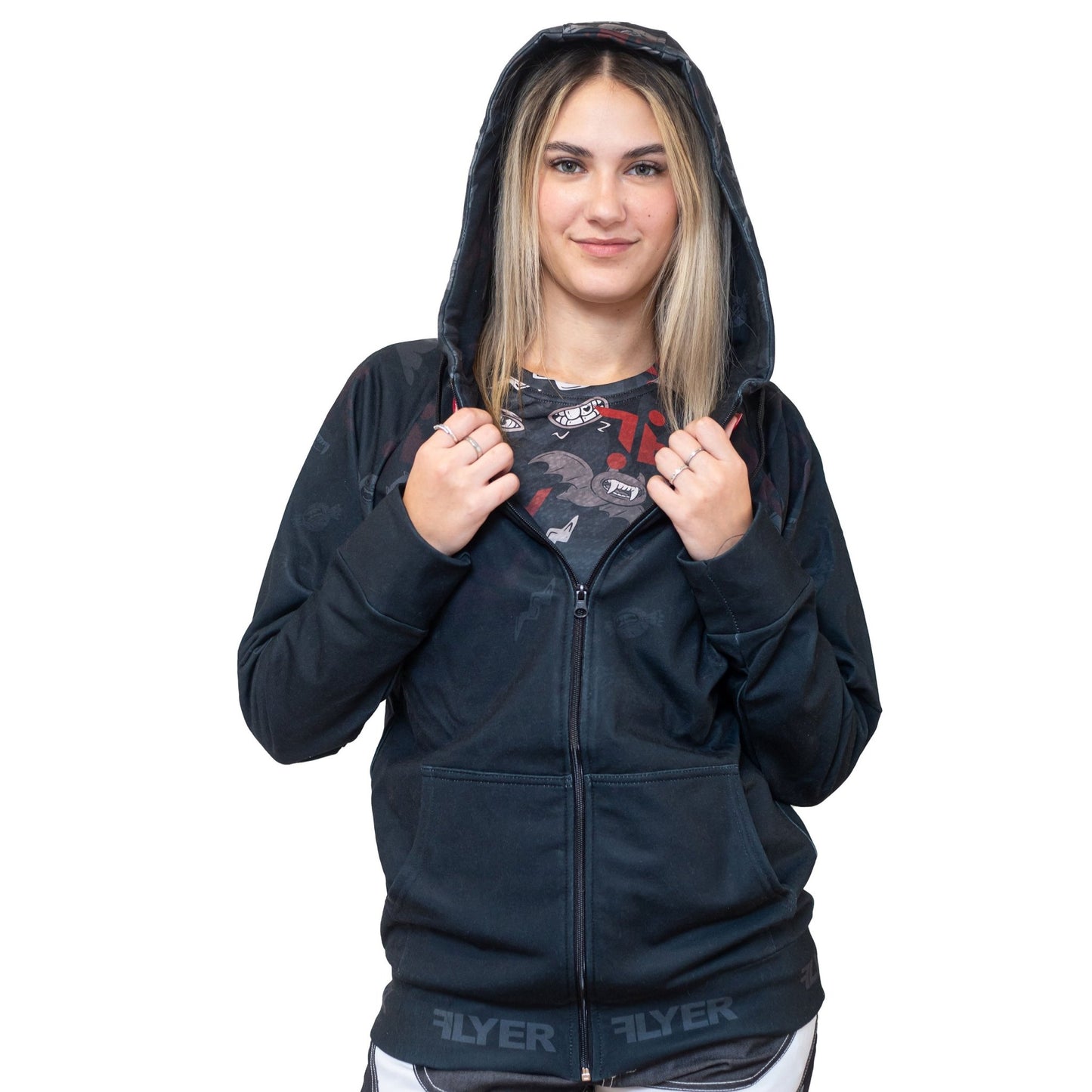 Black Doodle Skydive Hoodie - Flyersuit