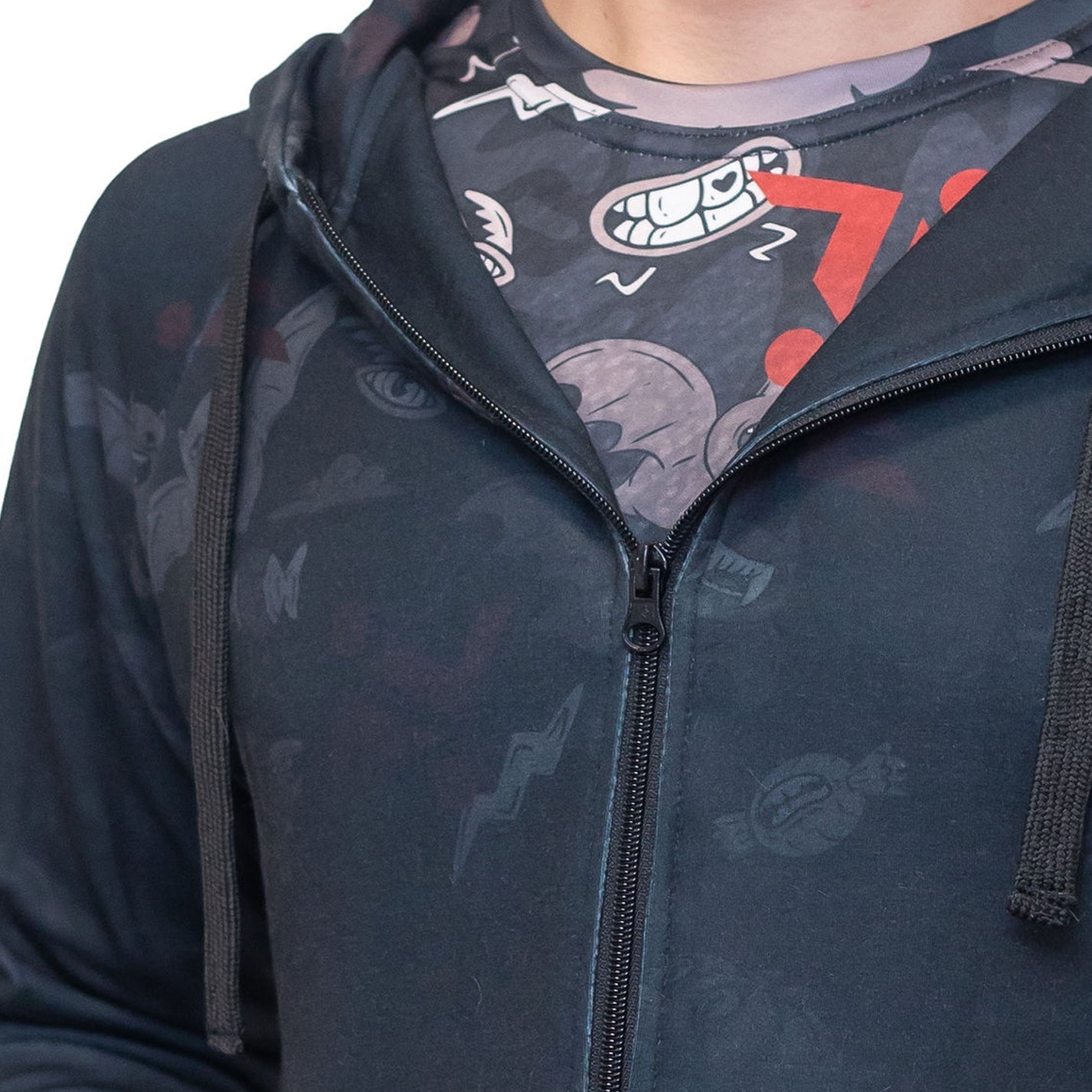 Black Doodle Skydive Hoodie - Flyersuit