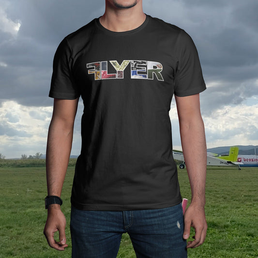 FLYER logo t-shirt black - Flyersuit