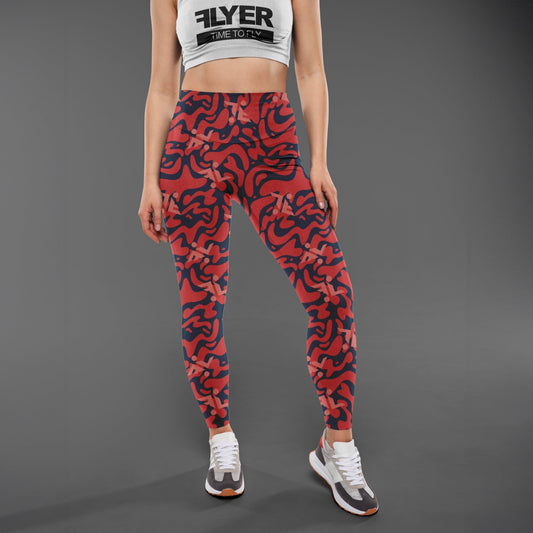 Red Skydive Leggings - Flyersuit