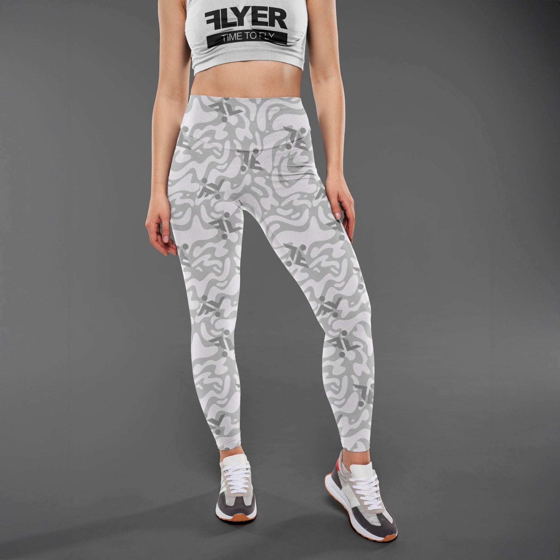 White Skydive Leggings - Flyersuit